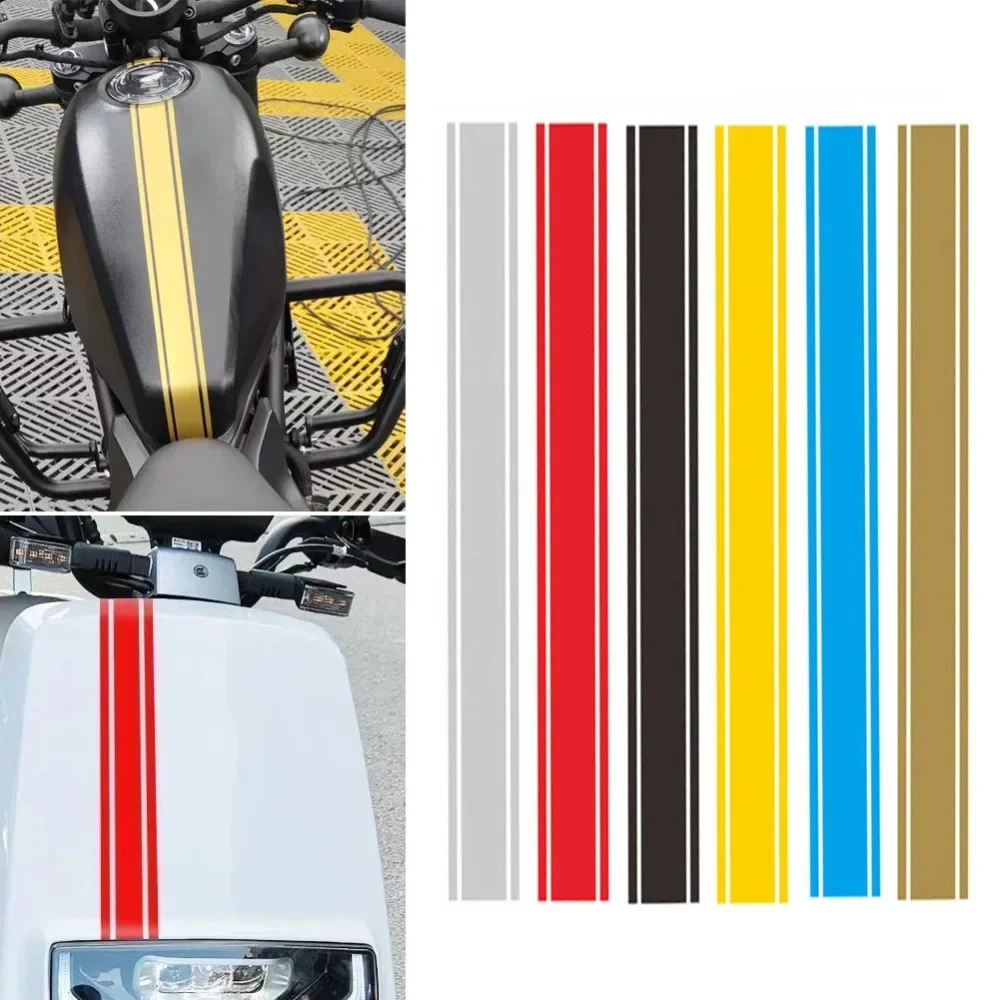 50CM Motorcycle Stickers Fuel Tank Cowl Vinyl Waterproof Stripe Pinstripe Decal Sticker Motocross Moto Body Styling Decorations