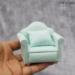 1:12 Miniature Soft Single Sofa For Dolls Mini Furniture Toys For Girls Gift