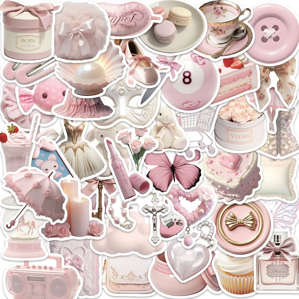 50PCS Ballet Girl Instagram Cartoon Stickers DIY Handmade Ledger Phone Case Postcard Water Cup Stickers