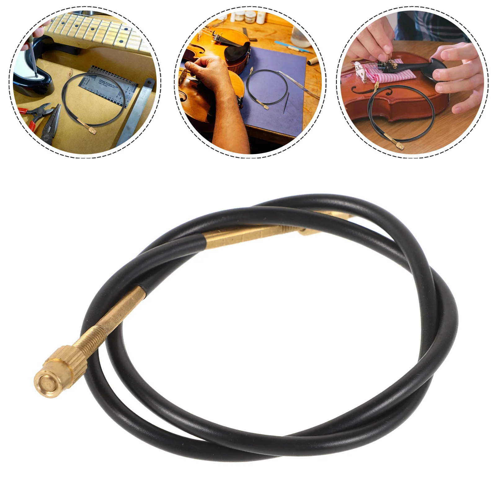 

2 Pcs Bass Tailpiece Ropes Cord Easy-to-install 4/4 Accessory Kit Guitar Accessories Parts