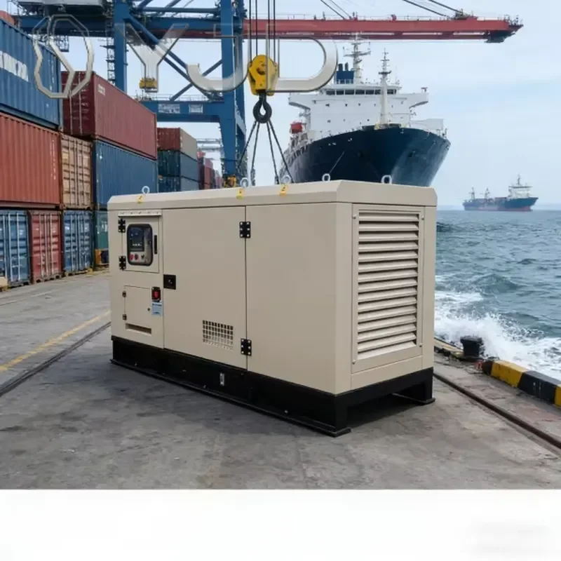 Global Power Factory Electric Supply Silent Diesel Generator Soundproof Canopy ATS 20Kw-50Kva 480v Rated Voltage 60hz