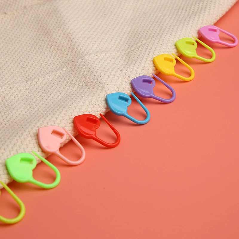 50/100pcs Mix Color Plastic Resin Small Clip Locking Stitch Markers Crochet Latch Knitting Tools Needle Clip Hook Sewing Tool