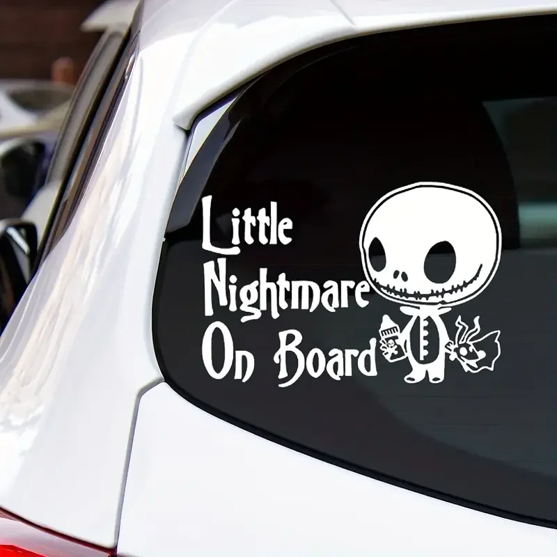 Little Nightmare On Board Stickers For Car Supplies Car Exterior Accessories Stickers Vinyl Waterproof Baby On Board Car Decals