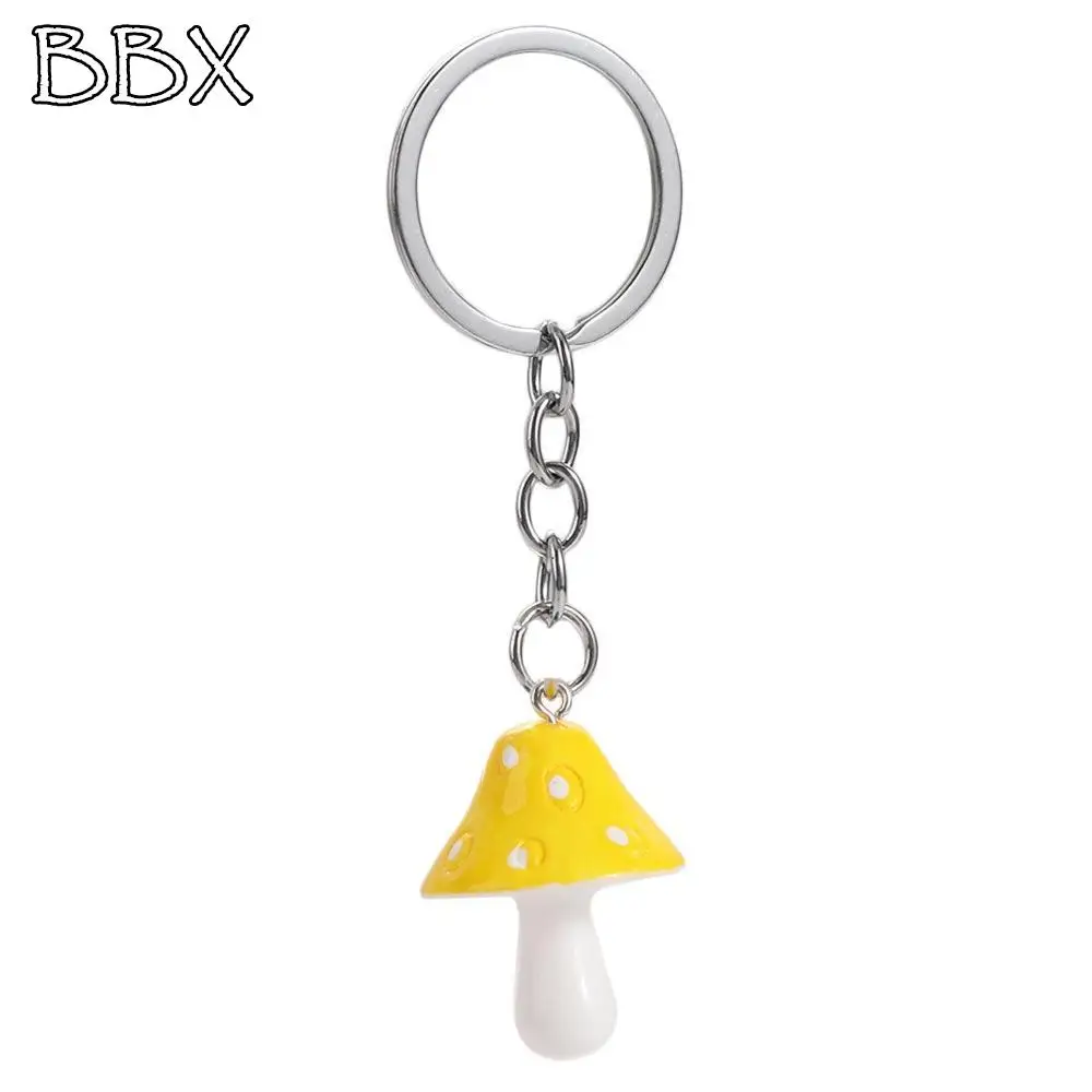 

Handbag Decor Cartoon Mushroom Keychains 8 Color Simulated Mushroom Pendant Cute Creative Plant Key Ring Jewelry Gifts