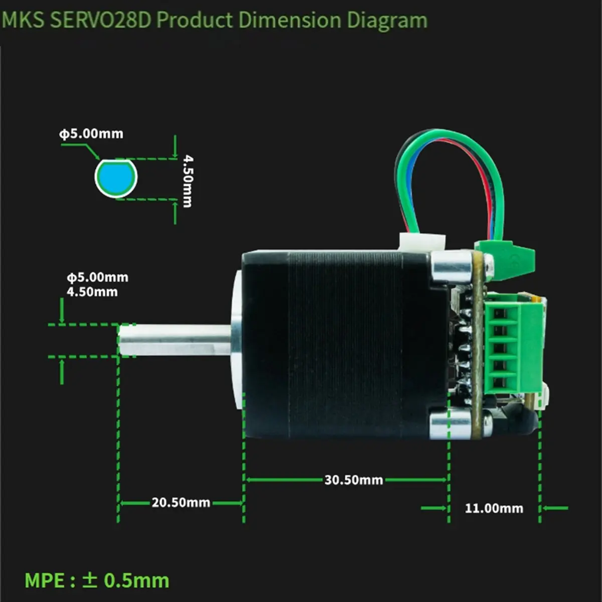 !【New Factory 】 SERVO NEMA11/NEMA14 Closed Loop Stepper Motor Driver for CNC 3d Printer Gen-L FOC with Screen RS485 35D