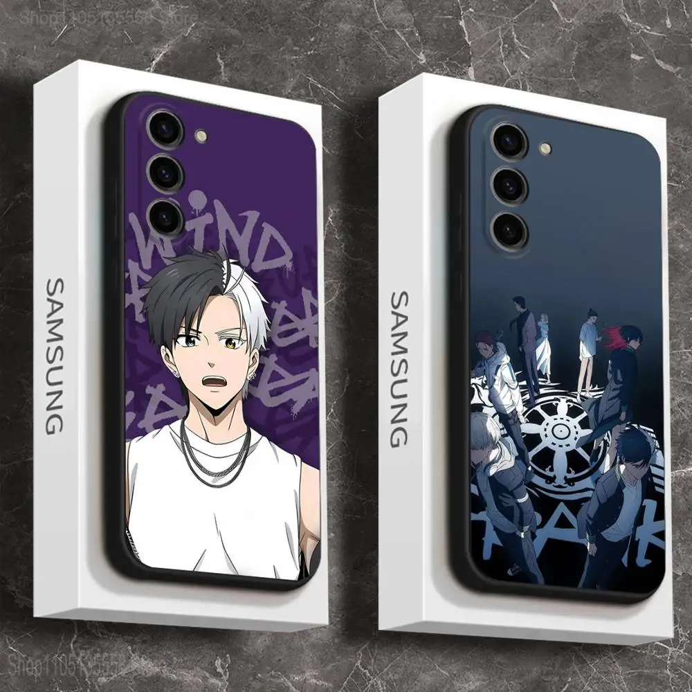 

Anime W-Wind B-Breaker Phone Case For Samsung Galaxy A 73,72,51,53,52,71,22,5G,Note,J7,8,9 Soft Black Cover