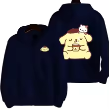 Cartoon Pom Pom Purin Double Sided Zip Hoodie | Gift | Cartoon