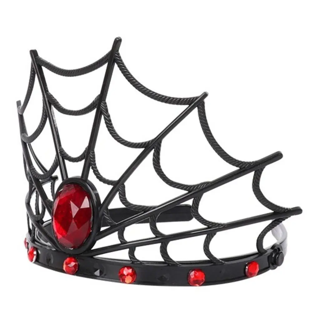 Shining Diamond Spider Queen Crown Cosplay Gothic Spider Web Hoofdband Haarornament Maskerade Halloween Hoofdband Carnaval