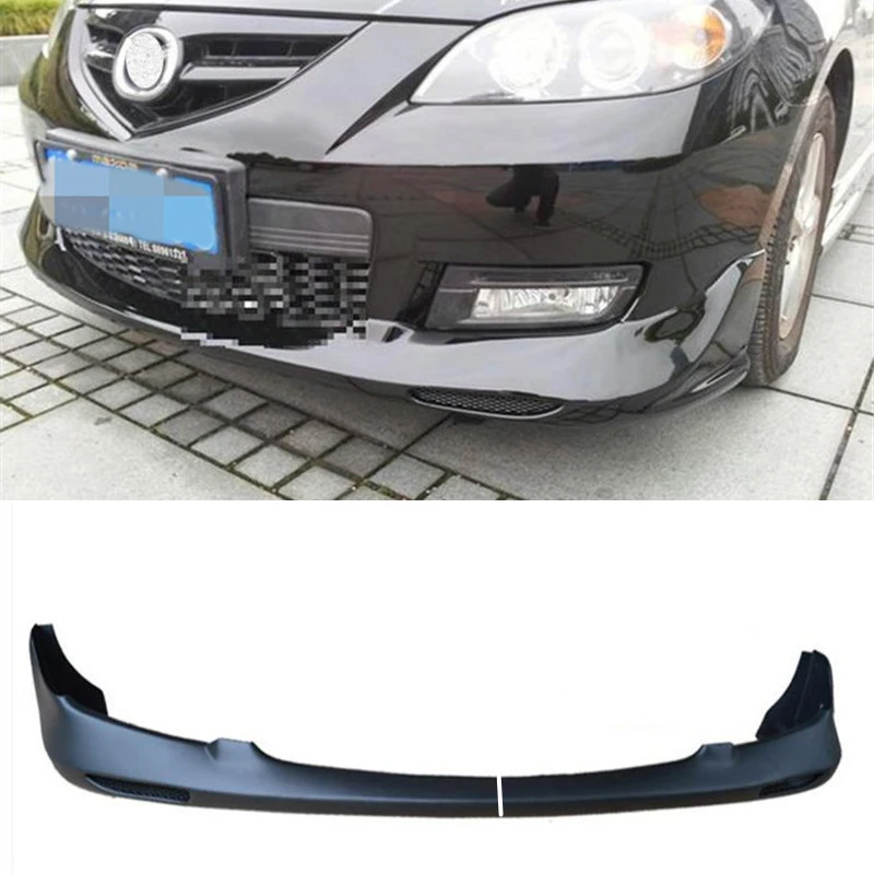 For OLD Mazda 3 ABS Front Bumper Lip Diffuser Refit Accessories Anti-Collision M3 Car Splitter Body Kit  2010 2011 2012 Year