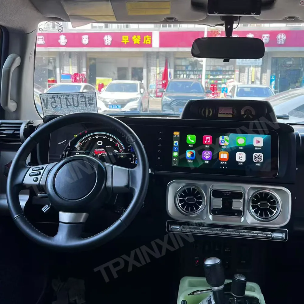 12.3 Inch Screen Car Radio For Toyota Land Cruiser FJ 2007-2022 Android Auto GPS Navigation Multimedia Stereo Receiver Head Unit