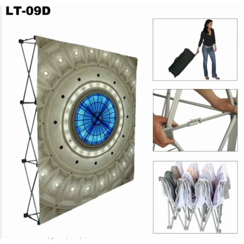 Aluminum Pop Up Bracket Background 10ft*10ft Background Monitor Pop Up Display Stand Pop Up Straight Display Stand
