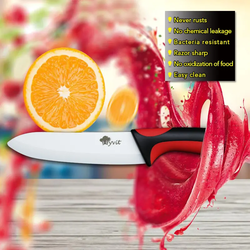 Ceramic Knives Set 3 4 5 6 inch Paring Utility Slicing Chef Knife White Zirconia Blade with Peeler Vegetable Fruit Kitchen Knife