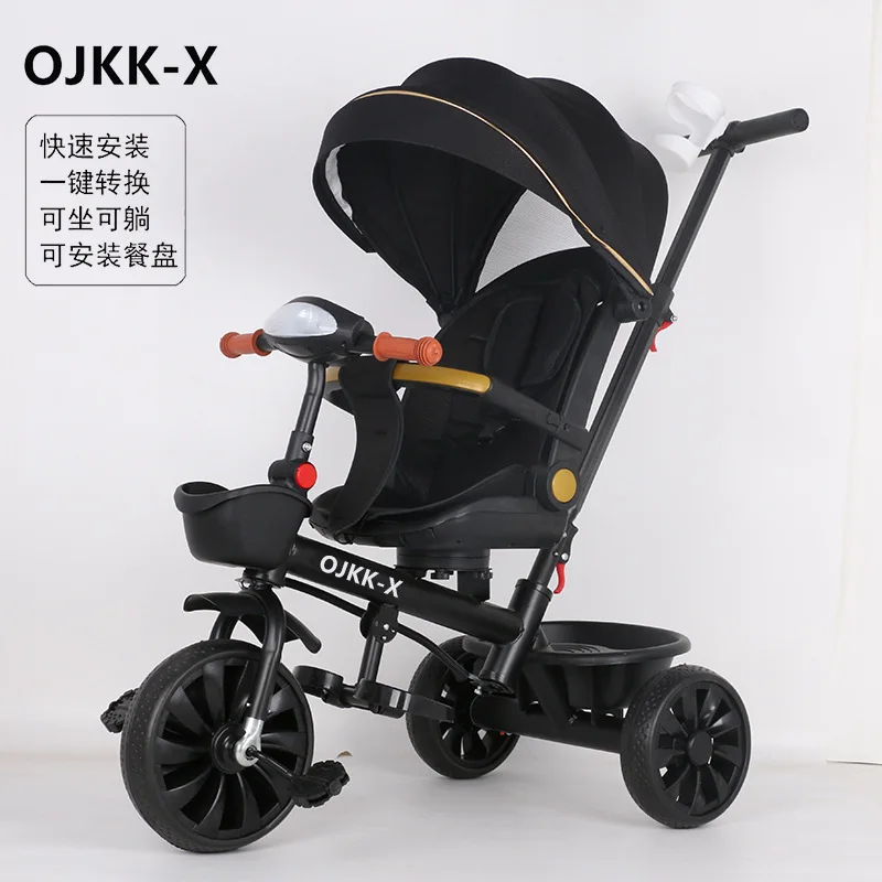 طفل المشي قطعة أثرية الأطفال دراجة ثلاثية العجلات دراجة ثلاث عجلات عربة طفل عربة طفل دراجة 1-3 إلى 6 سنوات من العمر #1