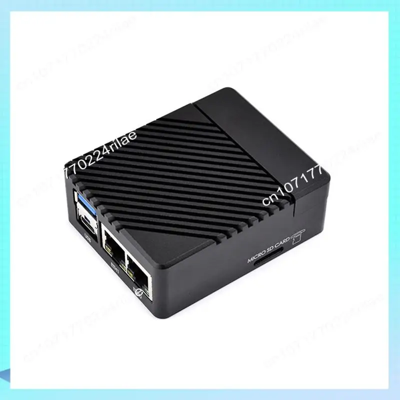 

A17Z CM5-DUAL-ETH-MINI Expansion Board CM5 Expansion Board With Aluminum Alloy Shell For Raspberry Pi Compute Module 5 US Plug