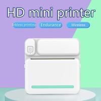 C19 Mini Pocket Printer Wirelessly BT 203dpi Photo Label Memo Wrong Question Printing with Paper Student Printing Office Device