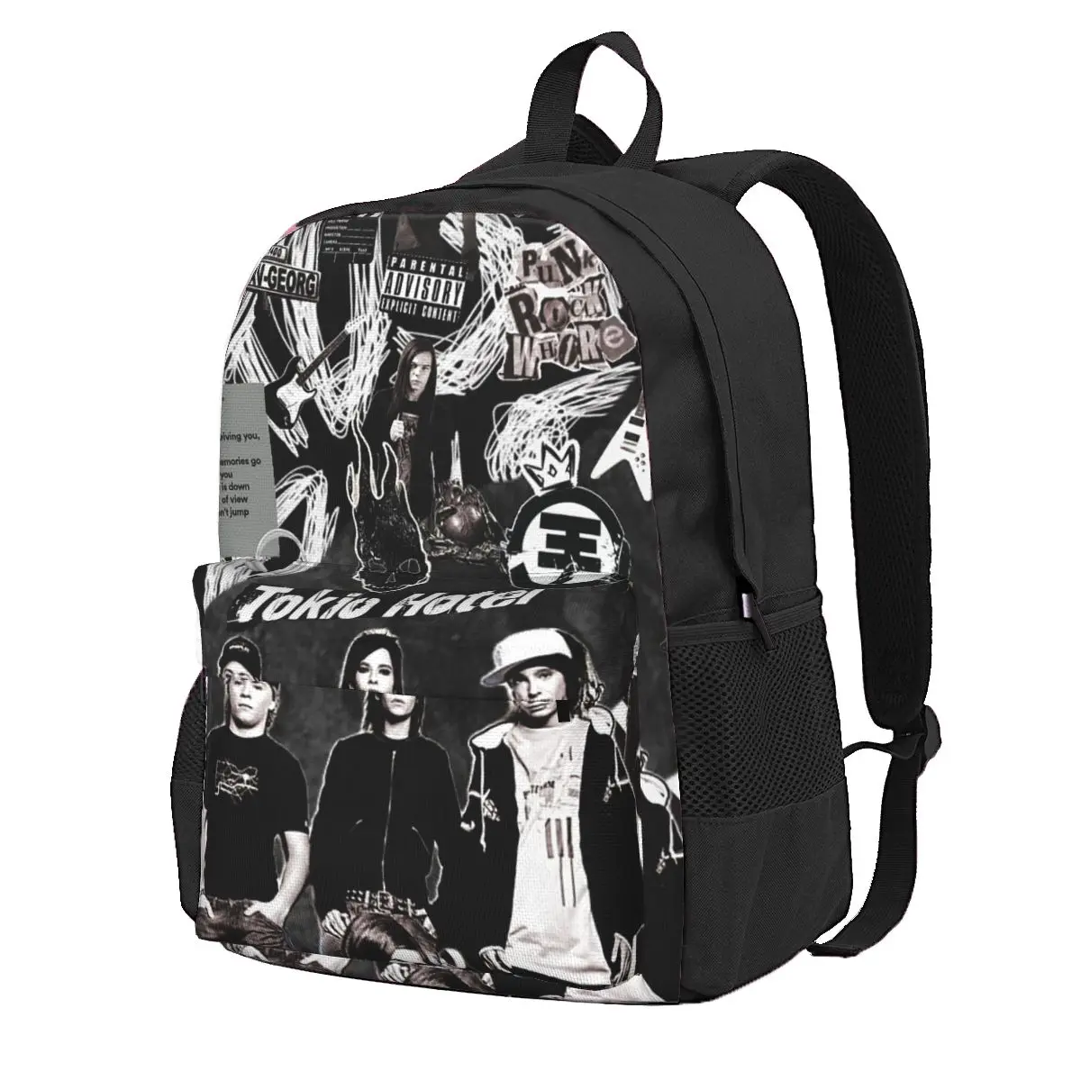 Tokio Hotel Emblem Student Backpack School Bag Hiking Travel Daypack for Men Women Fashion Bookbag Shoulder Bags