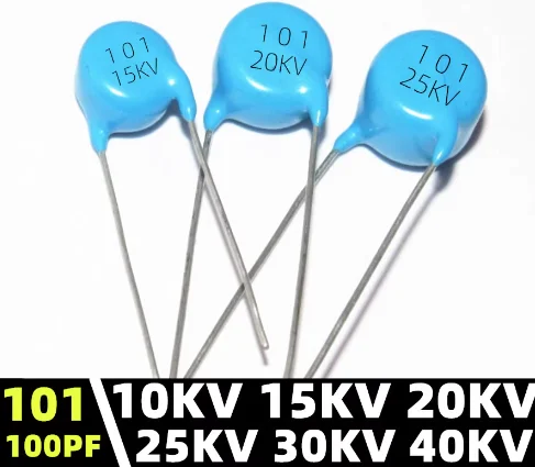 

5PCS High pressure ceramics capacitors 15KV 20KV 15000V 20000V 5PF 10PF 15PF 20PF 22PF 30PF 39PF 68PF 100PF 101 150PF 151