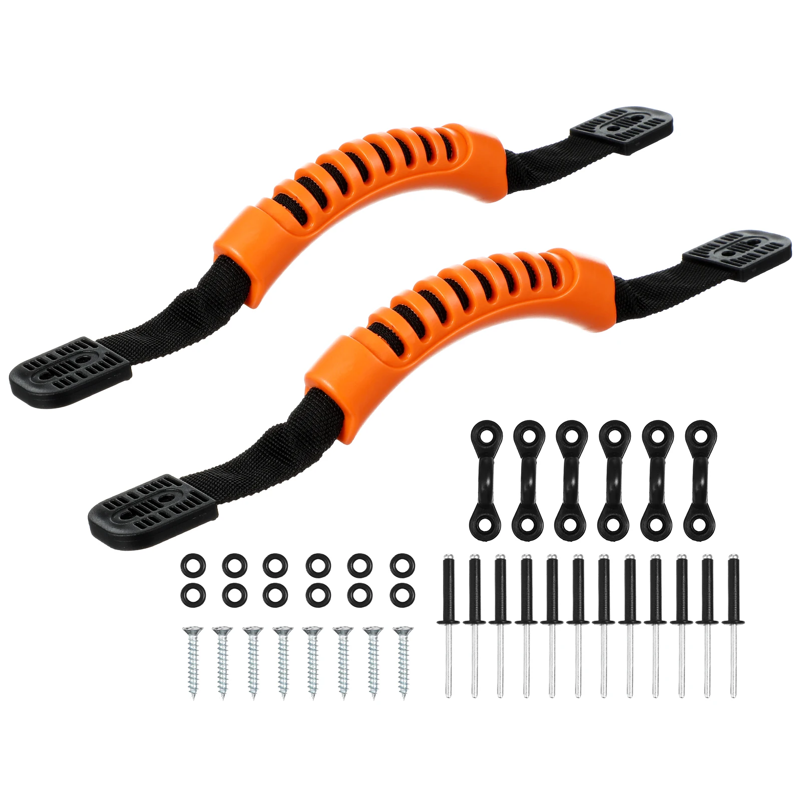 

2 Pcs Kayak Handles Durable PVC Soft Webbing Ergonomic Grip Anti Slip Universal Replacement Hardware Kit Sea Kayak Accessories