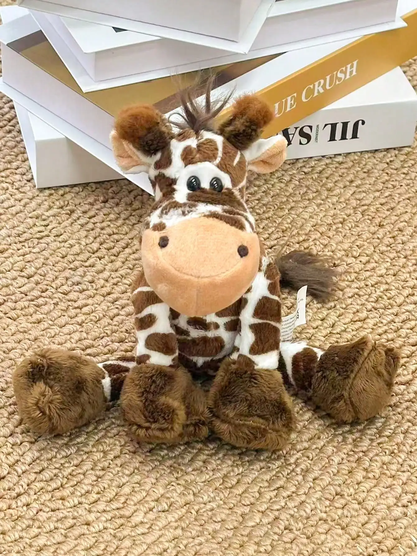 28 cm schöne Giraffen-Plüschpuppe, weiches, gefülltes Dschungeltier-Spielzeug, Heim-Sofa-Dekoration, ideales Weihnachts- und Geburtstagsgeschenk für Freunde