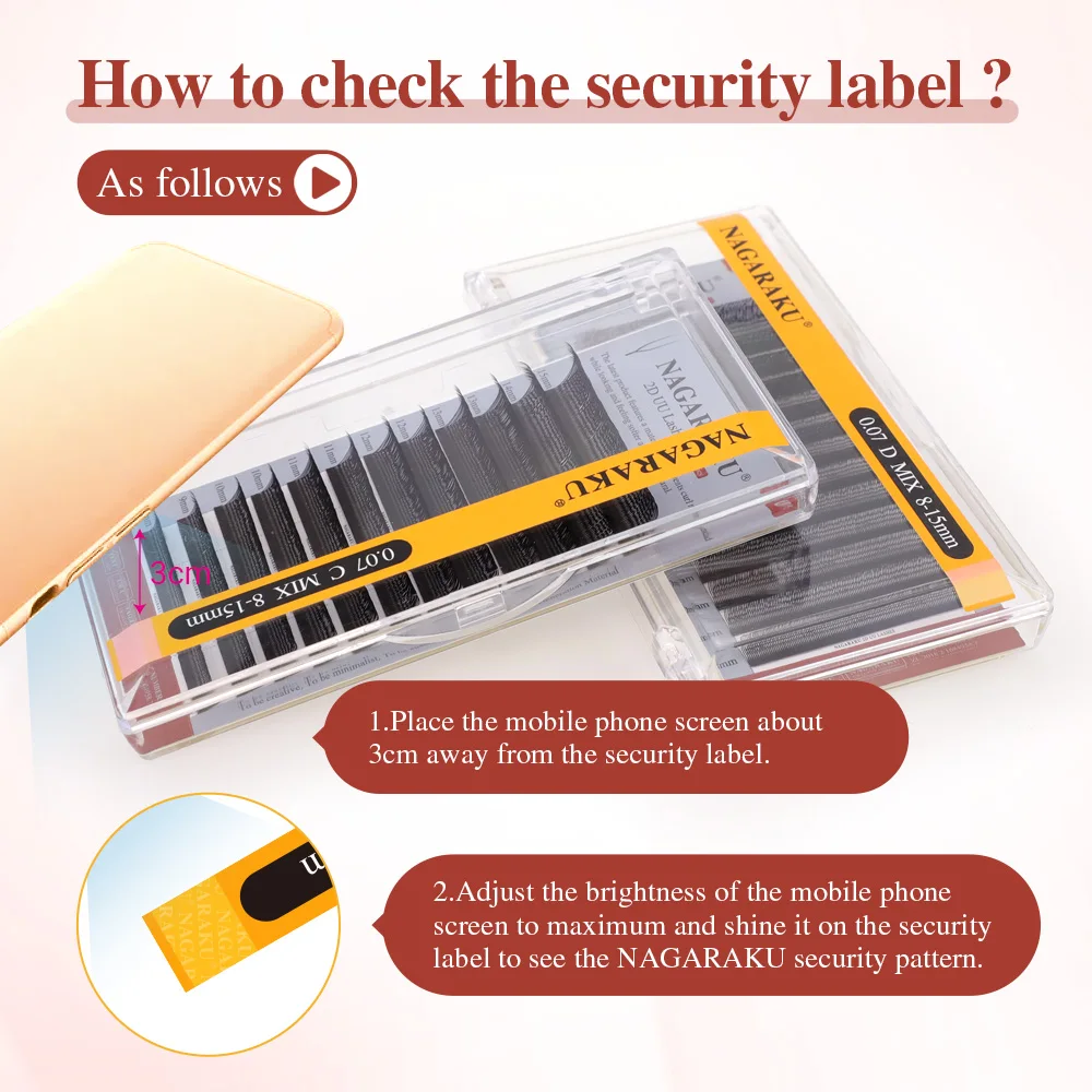 NAGARAKU Schip uit de VS 10 hoesjes U-vorm YY 2D UU Wimpers Zachte natuurlijke wimperextensions Snelle levering