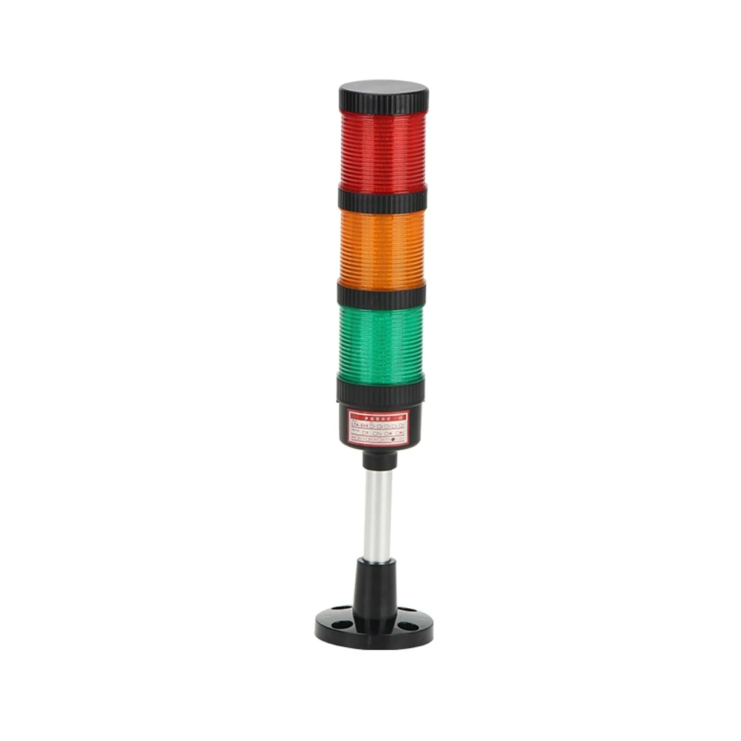 TF-50 Tri-Layer Red+Green+Yellow LED Light Multi Layer Warning Light Tower 12V/24V/110V/220V/380V Steady/Flashing Warning Light