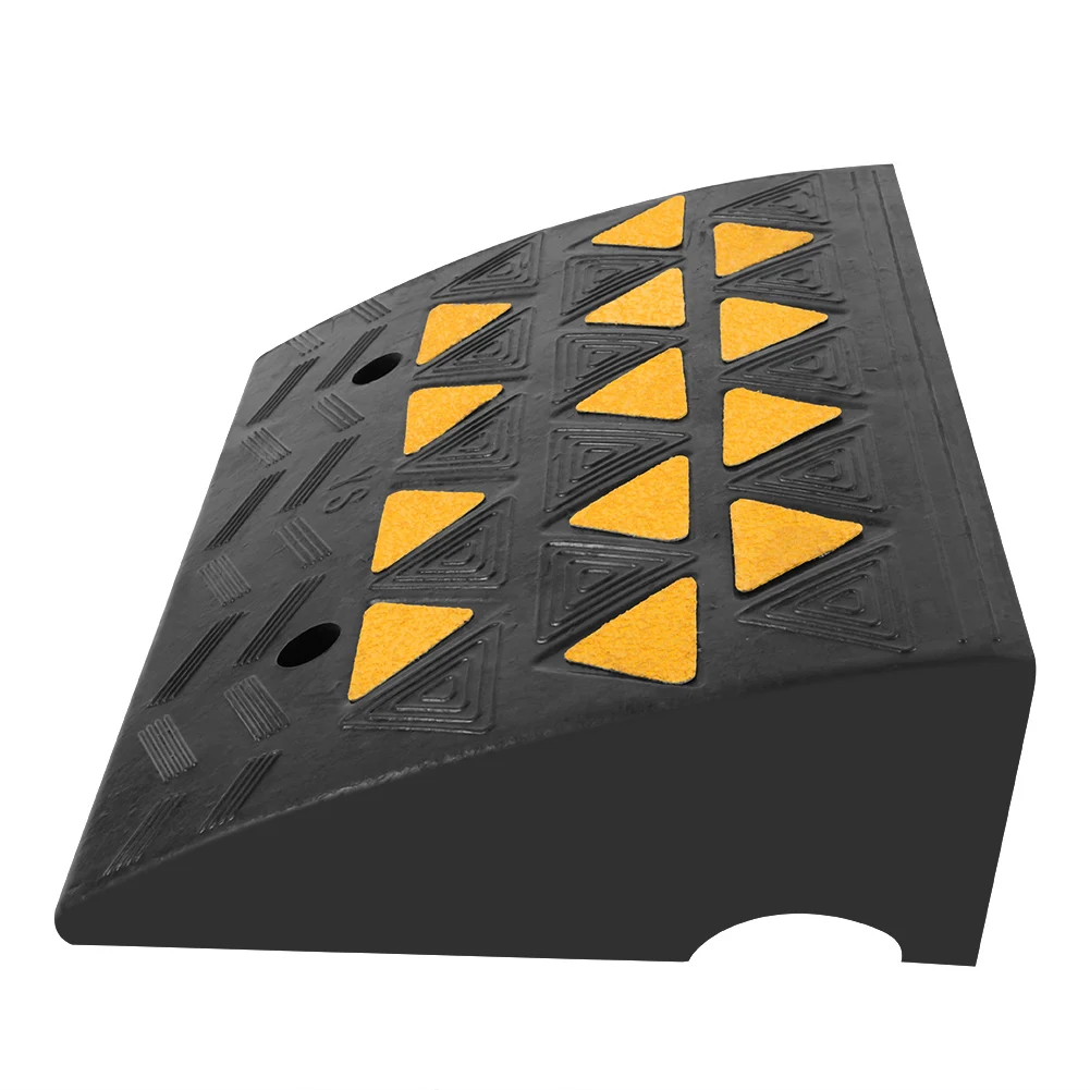 2pcs Heavy Duty Rubber Curb Ramps Driveway Threshold Ramp for Car Vehicle Motorbike Wheelchair Rubber Ramp Rubber Curb Ramp