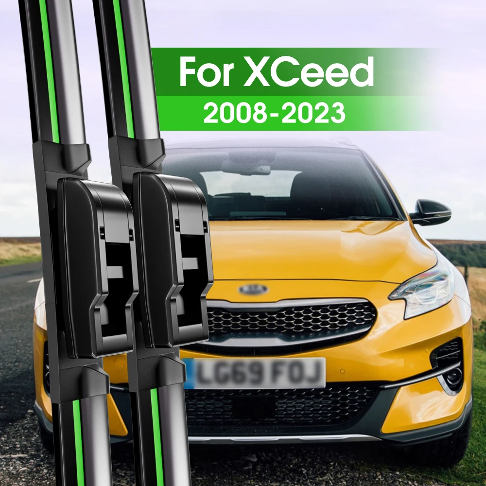 2pcs Front Windshield Wiper Blades For Kia XCeed 2008-2023 2009 2010 2011 2018 2019 2020 2021 2022 Windscreen Window Accessories