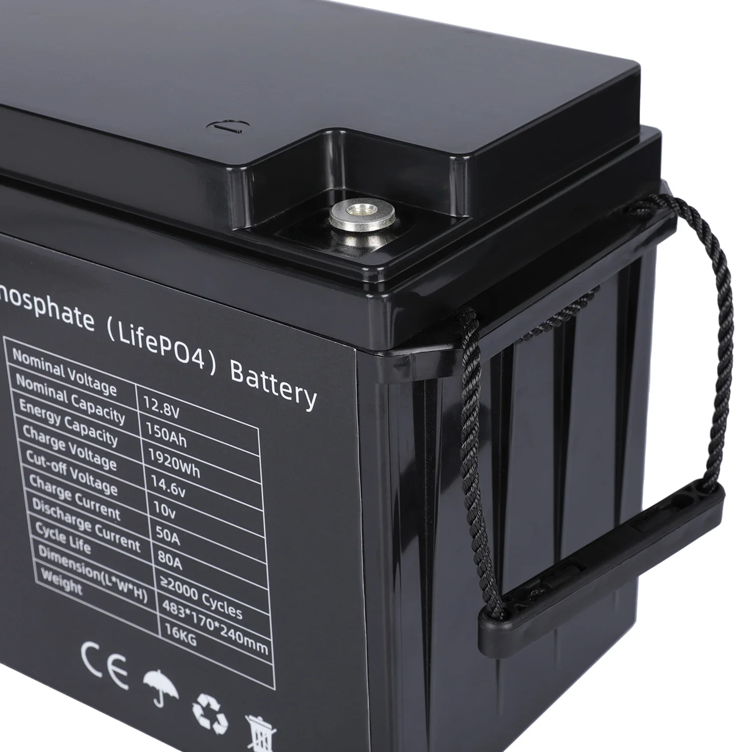 Rechargeable Long Life Solar lithium ion battery 12v 150ah Lifepo4 Lithium Battery Pack for RV Golf