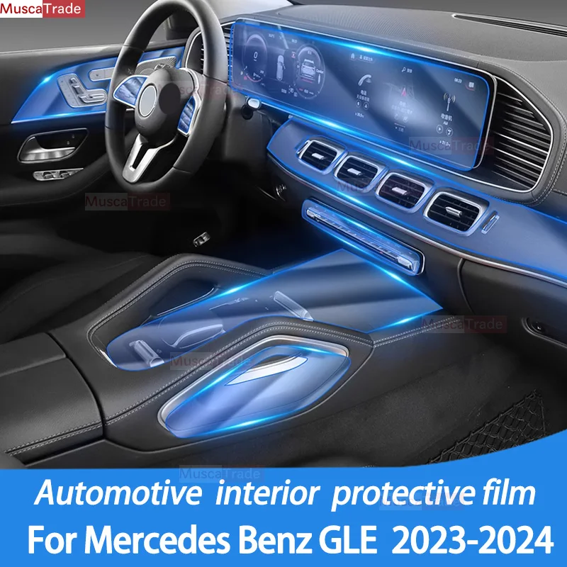 

Для Mercedes Benz GLE W167 W292 2023-2024 панельная коробка передач навигация автомобильный внутренний экран защитная пленка против царапин