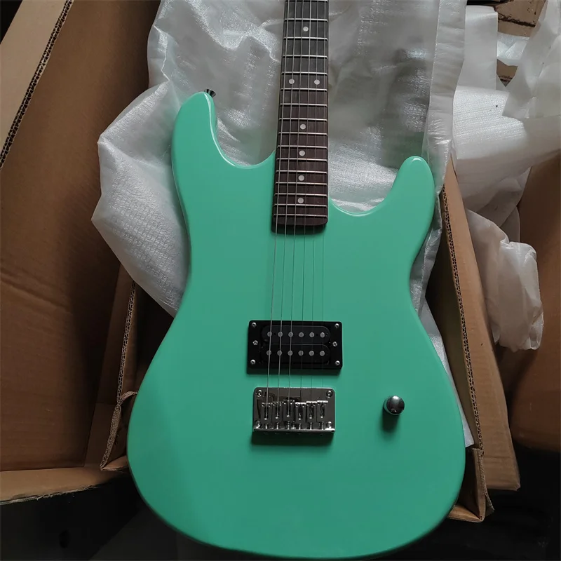 Classic Solid Wood 6-string Electric Guitar, Sample Stock, Surf Green Color, Free Shipping