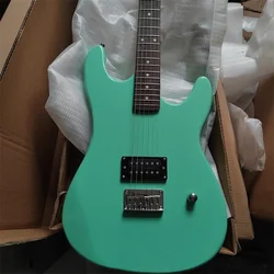 Classic Solid Wood 6-string Electric Guitar, Sample Stock, Surf Green Color, Free Shipping