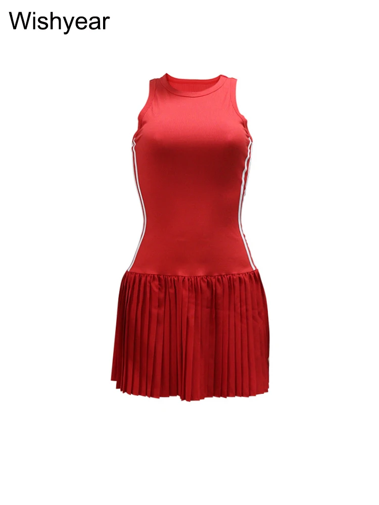 موضة جديدة س الرقبة أكمام الجانب مخطط مضلع مطوي فستان قصير للنساء مثير سليم النادي الليلي تانك الصيف عيد ميلاد رداء