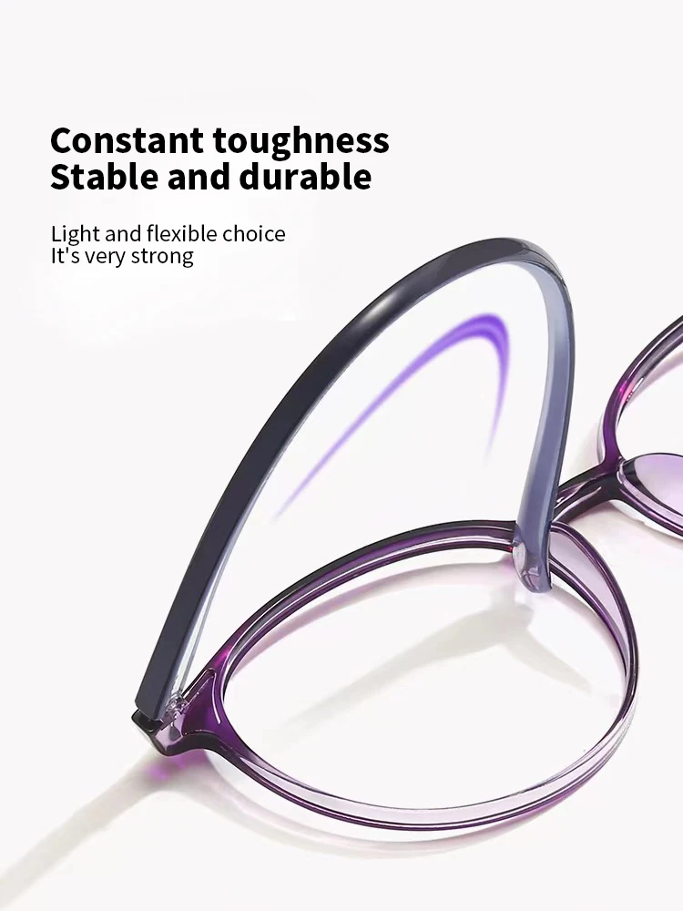 Elbru Anti Blue Light Reading Glasses Women Men Ultralight Round Hyperopia Eyeglasses Unisex Read Optical Eyewear Diopters +1~+4