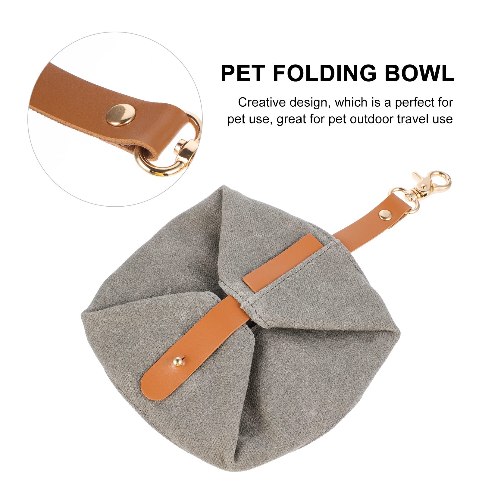 

Folding Dog Bowl Waterproof Canvas Pet Feeding Travel Supplies Puppy Dish Dog Food Water Bowl Portable