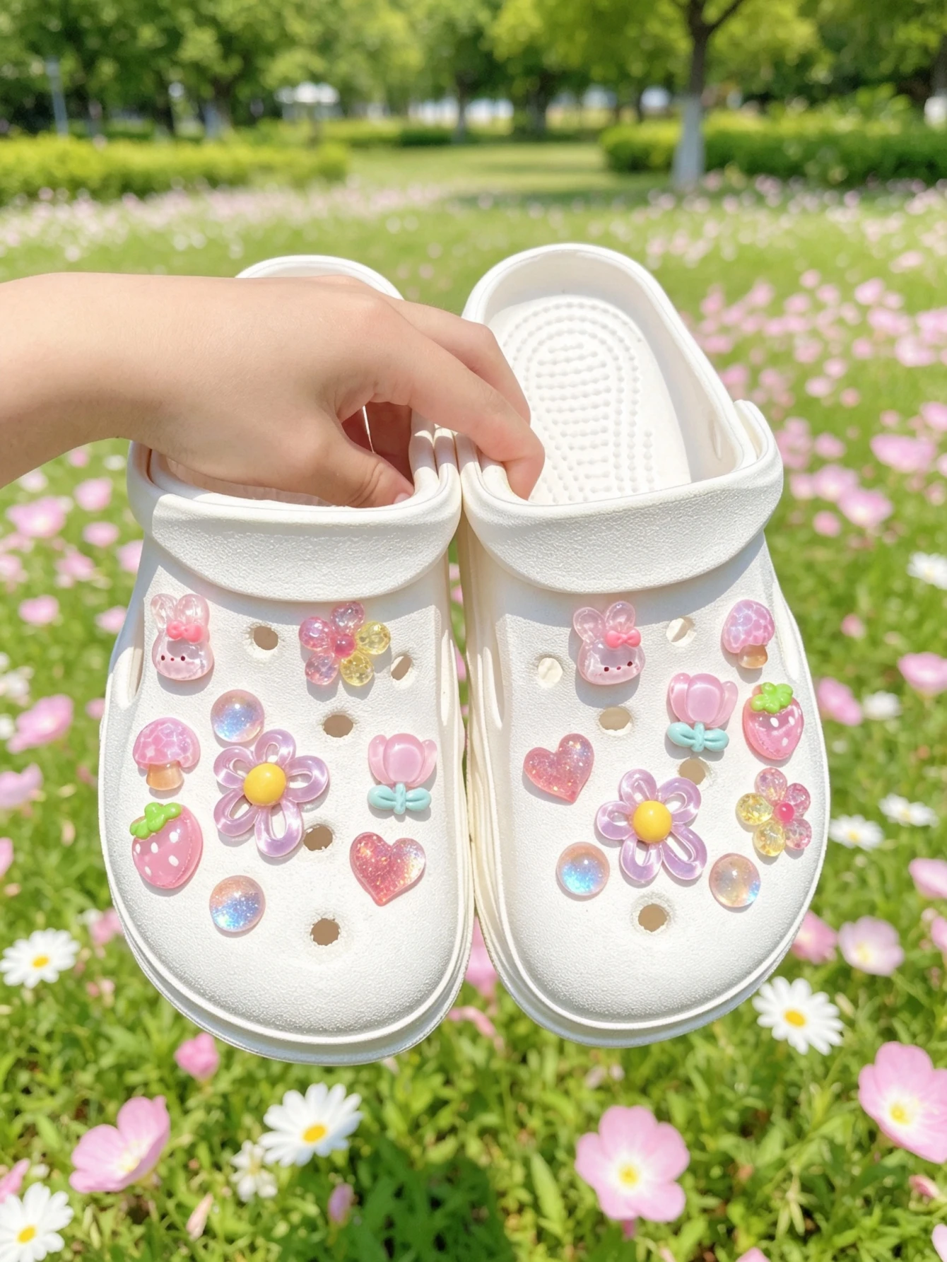 18-piece shoe decoration DIY casual shoe decoration - An interesting and versatile way to personalize your footwear