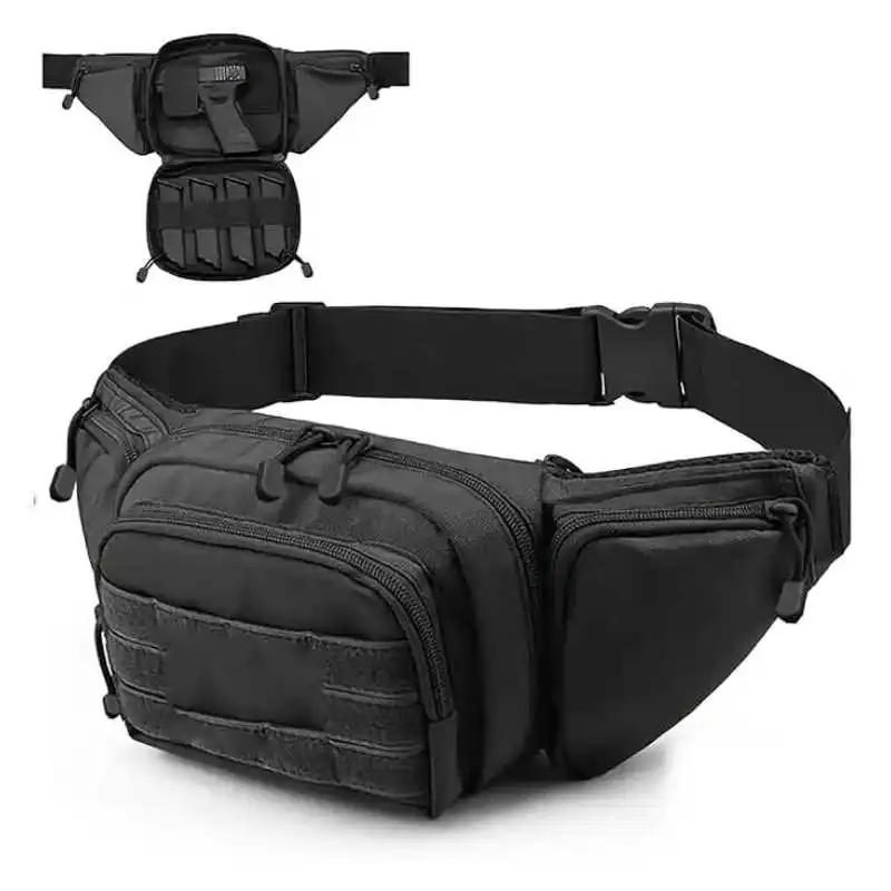 Fanny Pack Waterproof Molle EDC Bag Tactical Fanny Pack Holster Concealed Carry Military Tactical