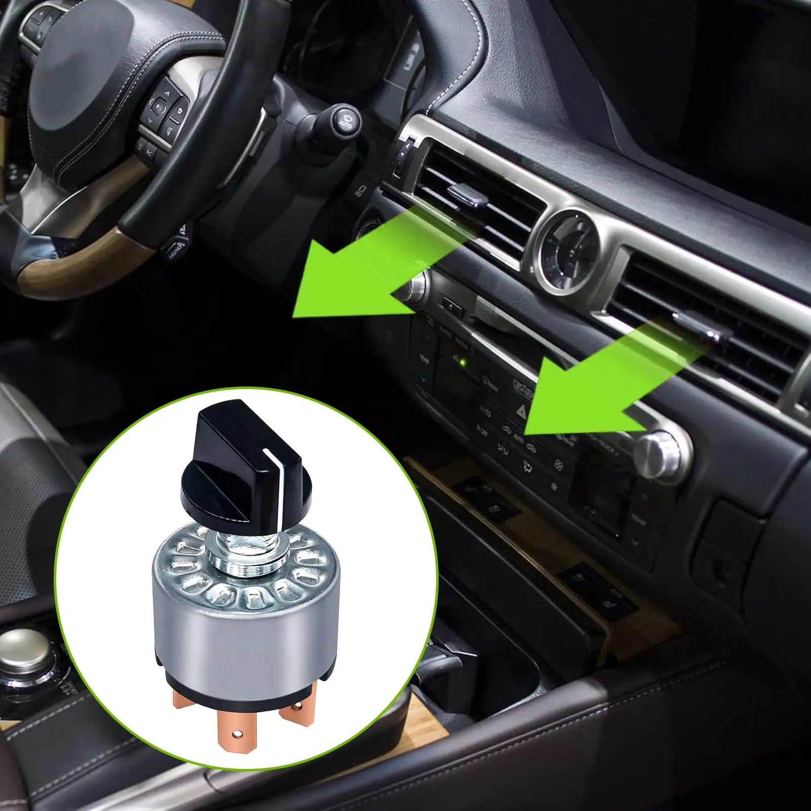 4 Positions Selector Knob Dustproof 3 Speed 16A 120VAC 12A 250VAC Rotary Cam Selector Knob for Industrial Control Control Panel