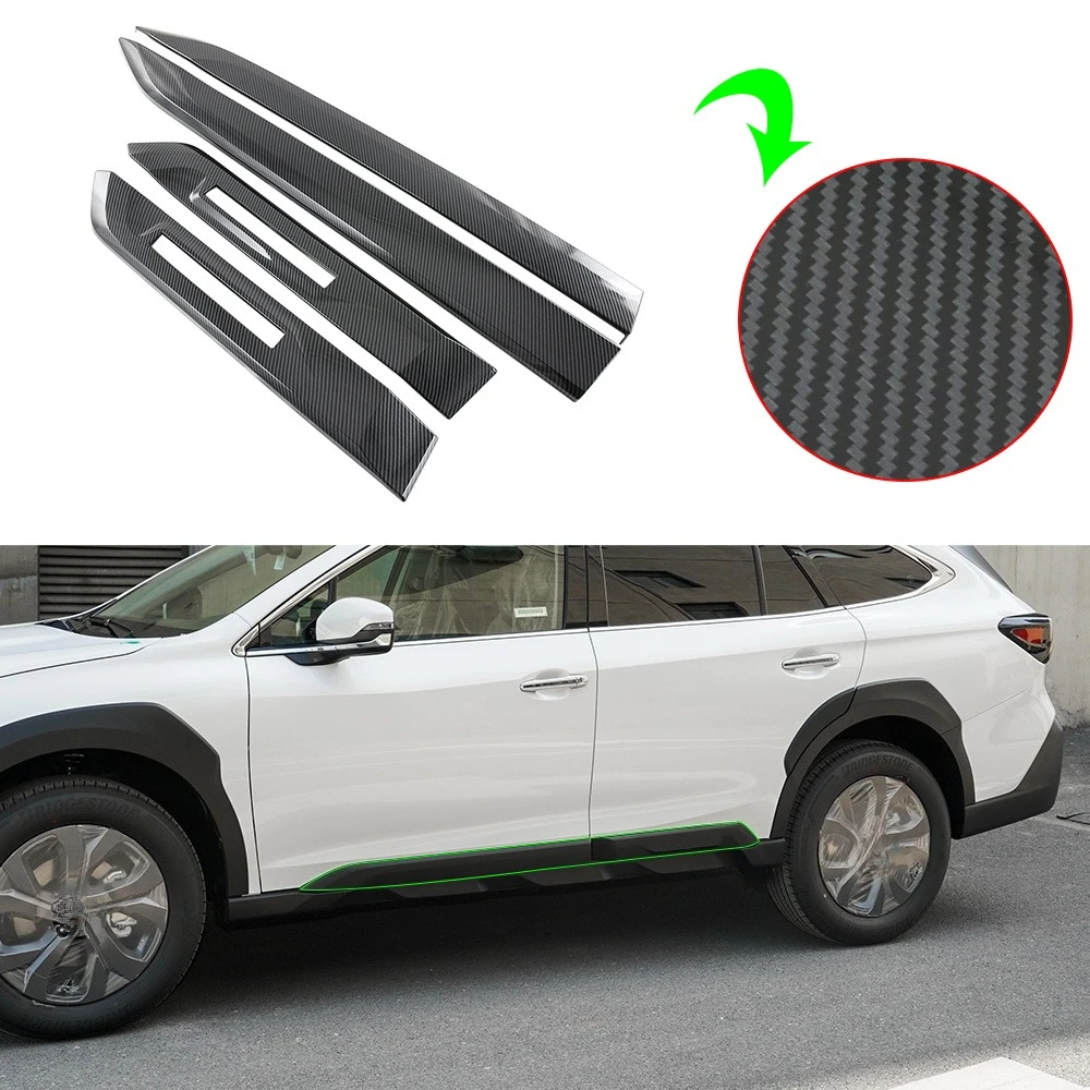 Car Exterior Door Side Molding Trims Line Garnish Strip Accessories Body Kits Protector For Subaru Outback 2021 - view 3