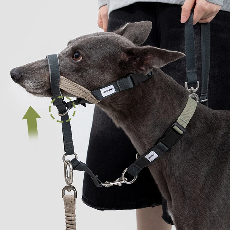 Hund Mund Anti Bellen Maulkörbe Hund Einstellbare Training Mesh Stoff Explosion-proof Spülung Control Traktion Haustier Liefert