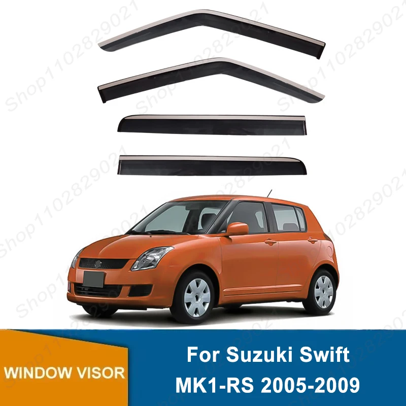 4pcs-window-visor-for-suzuki-swift-mk1-rs-2005-2009-weathershield-sun-rain-deflector-guard-car-window-deflector-2006-2007-2008
