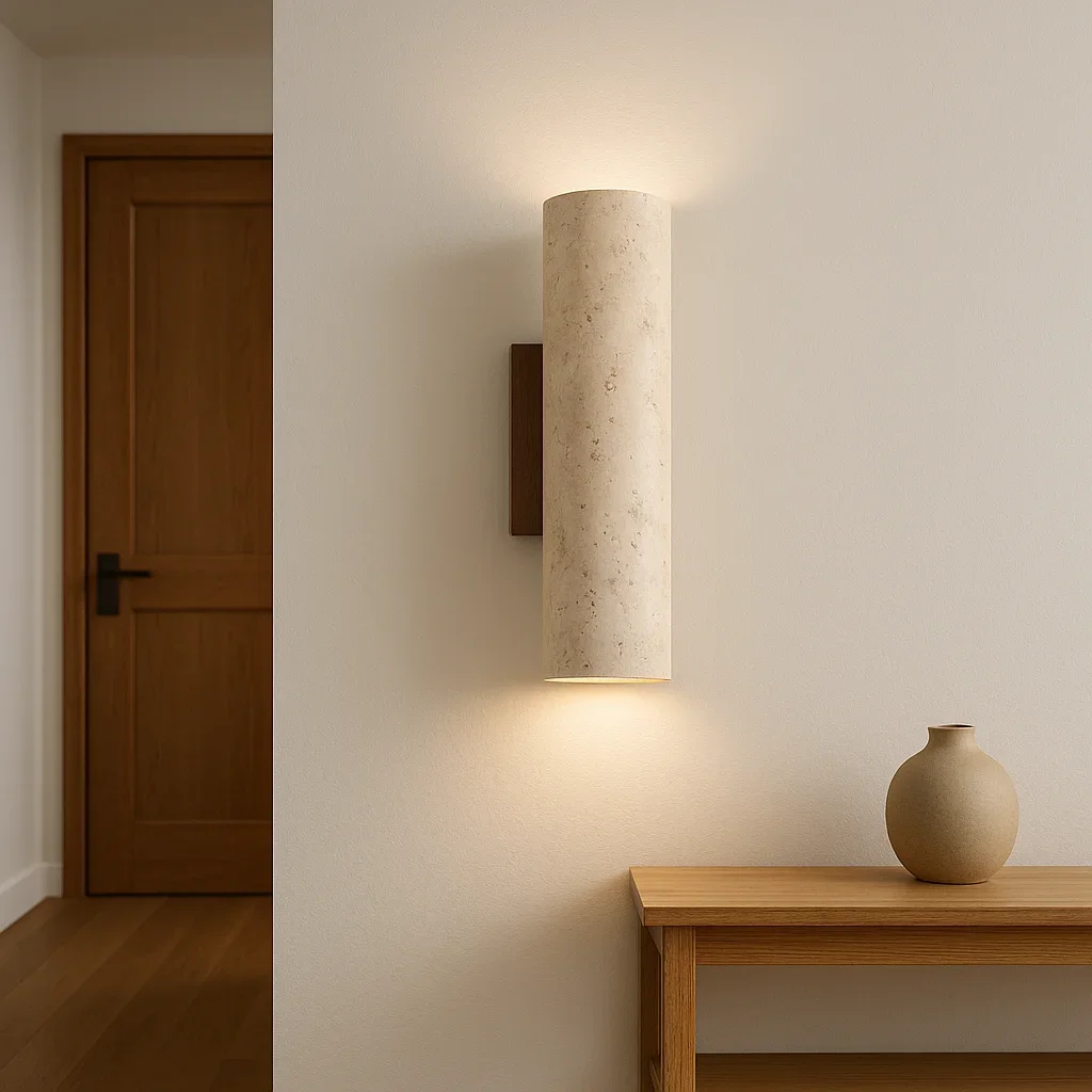 

LED Wall Light Quietly Wind Bedroom Bedlight Background Wall Entrance Atmosphere Homestay Corridor Balcony Natural Cave Stone