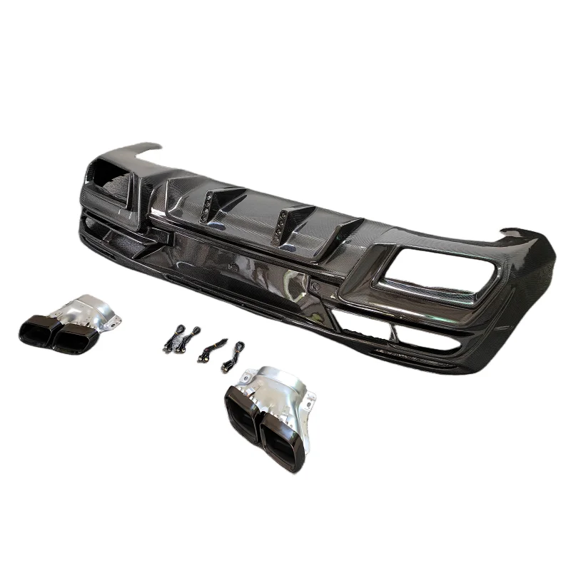 

High Quality Genuine Carbon Fiber Rear Bumper Diffuser Lip Body Kit for Mercedes Benz GLE C167 W167 LD Style