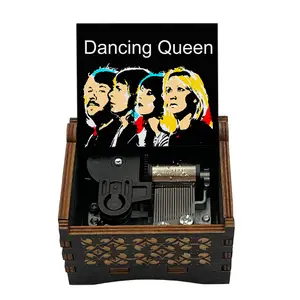 Music Box Spring Day Korean Musical Boxes Wood Music Box Black Wood Day Music Box Aliexpress