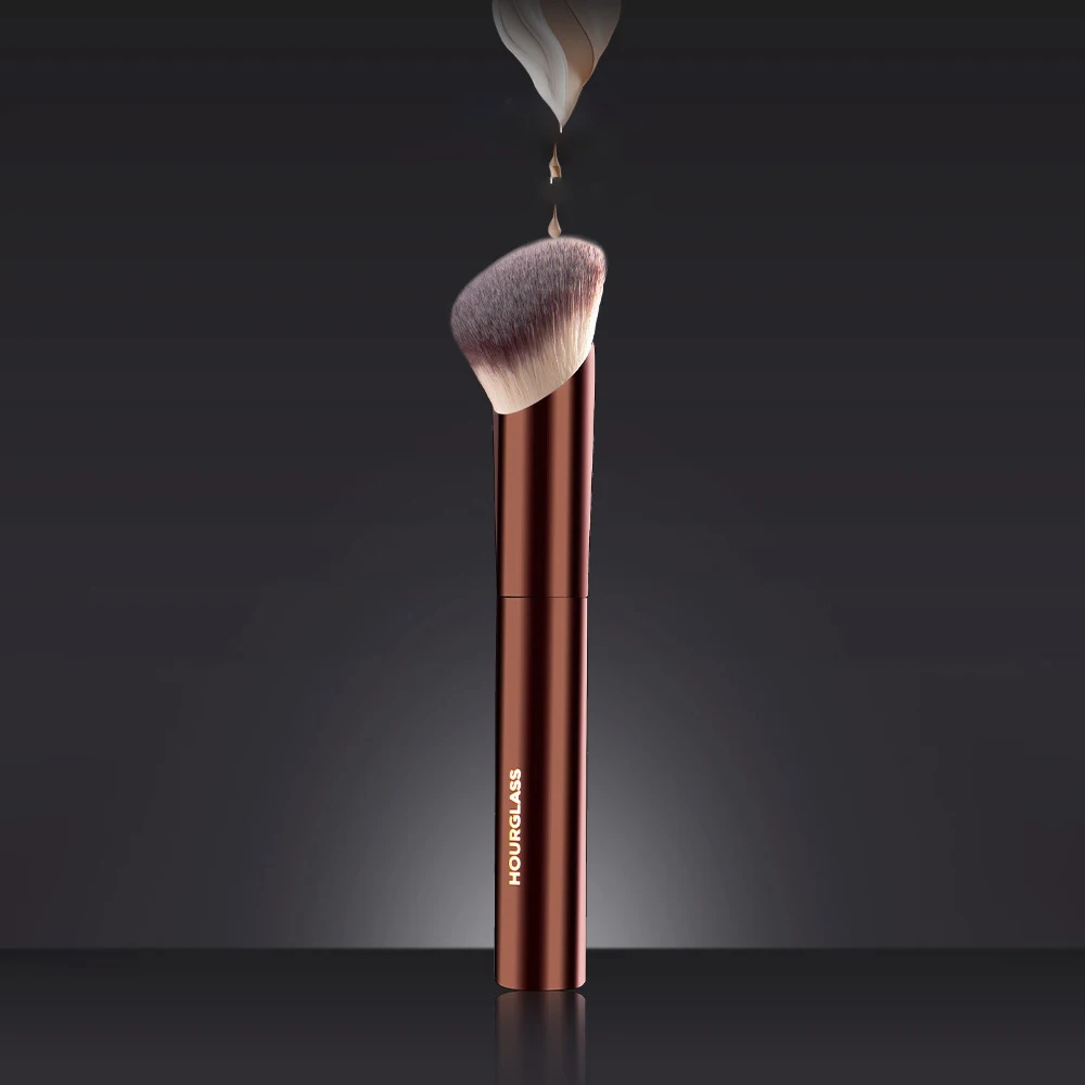 Hourglass Finish-B Makeup Brush Foundation Blush Soft and Skin-friendly Fiber Hair Fashion Design Single Face Brush Metal Handle