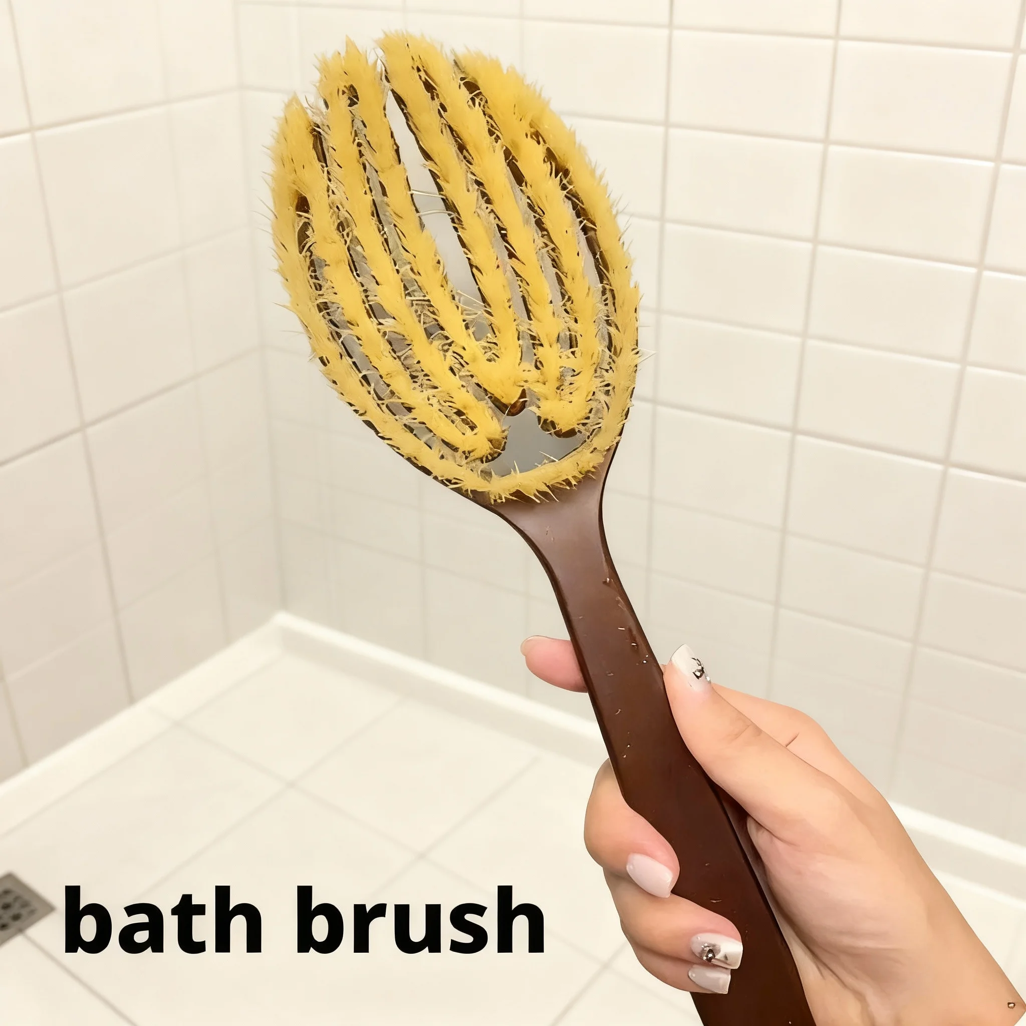 

Щетки для тела в ванной комнате, длинная ручка, щетки для ванны с натуральной щетиной, отшелушивающий массажер с деревянной ручкой, инструмент для сухой чистки душа