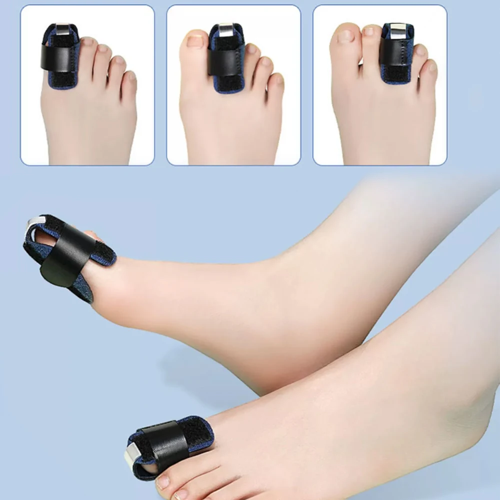 Tala de dedo do pé alisador para martelo corretor de dedo do pé unissex cinta de dedo do pé martelo tala envoltório cobre cinta fixa quebrada