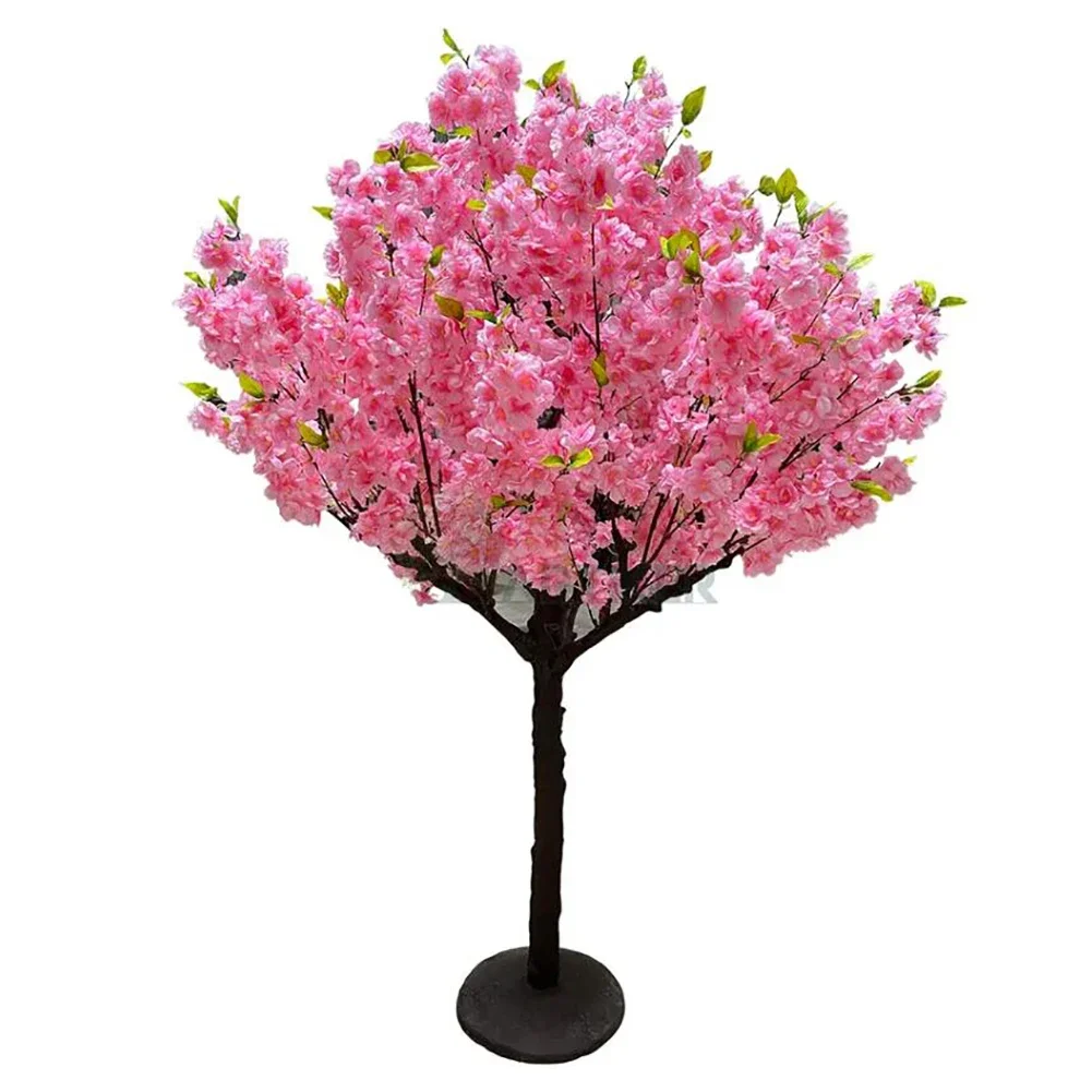 

Artificial Cherry Blossom Tree Fake Wishing Tree Wedding Table Decor Garden Hotel Shopping Mall Home Decor 1M