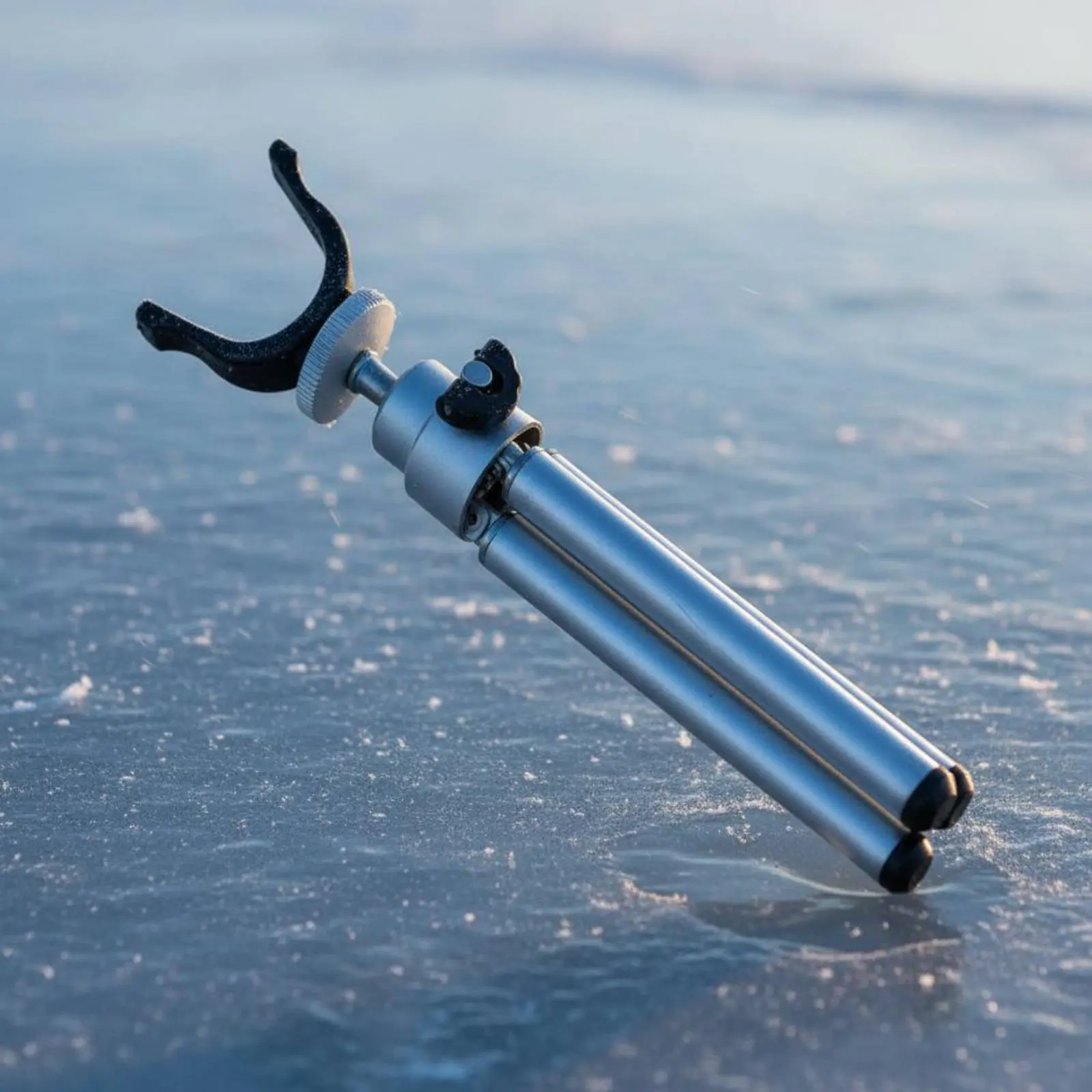 

Ice Fishing Rod Holder Foldable Small Tripod Rod Holder Outdoor Gear Portable Lightweight Metal for Anglers