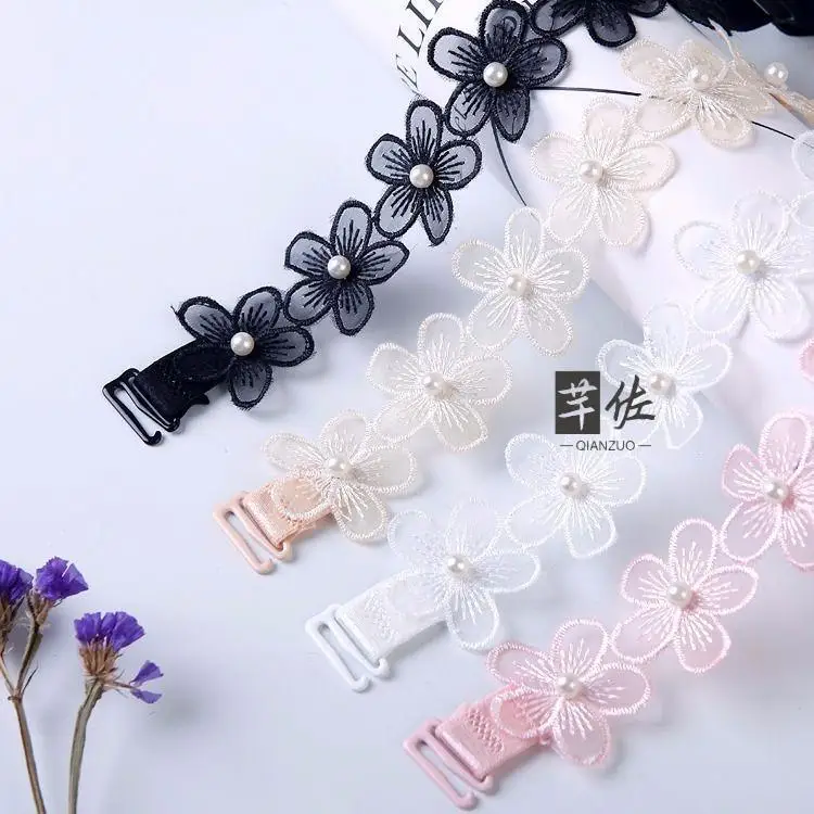 Wireless Bralette Strapless Lace Trim Camisole Strap Replacement Thickened Cotton No Trace Outerwear Compatible Underwear