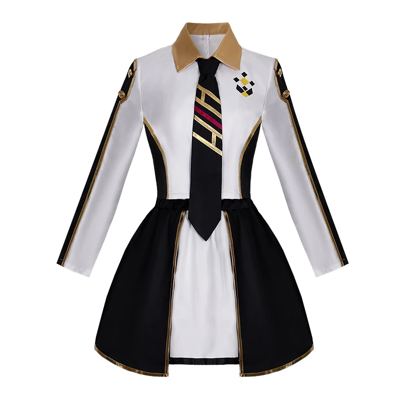 

Anime Figures Sky Striker Ace Raye Cosplay Costume Maid Dress With Tie Halloween Carnival Party Adult Dress for Woman